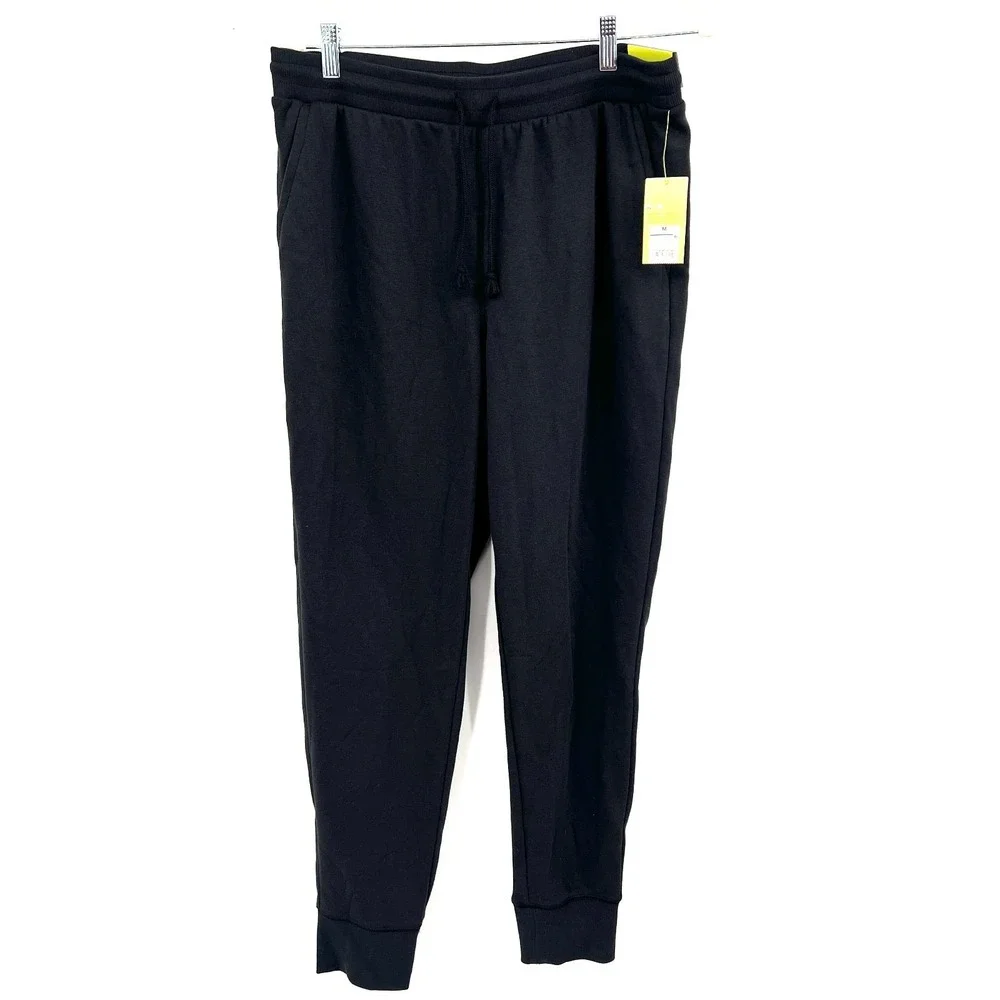 NEW All in Motion fleece jogger sweatpants black comfy activewear lounge pants M